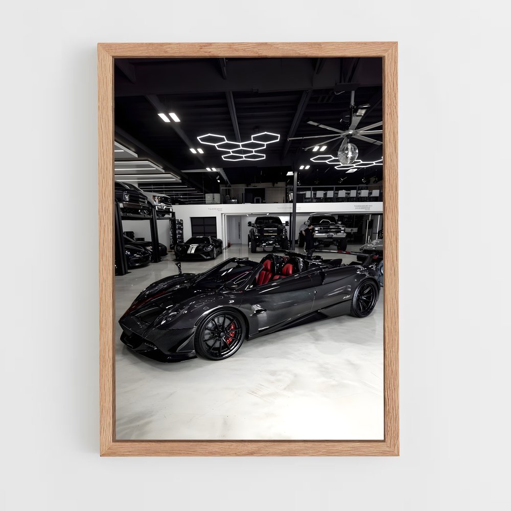 Poster Huayra Noir Mystique – affiche Pagani (vue 4)